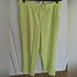 NWT Sag Harbor Key Lime Pants Size 14 Petite